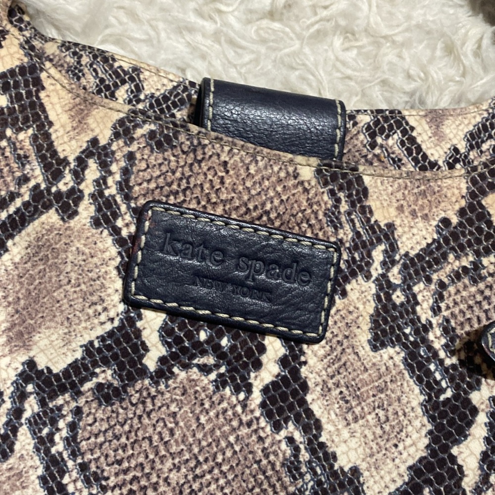 Kate Spade Python Snakeskin Print Double Handle H… - image 2